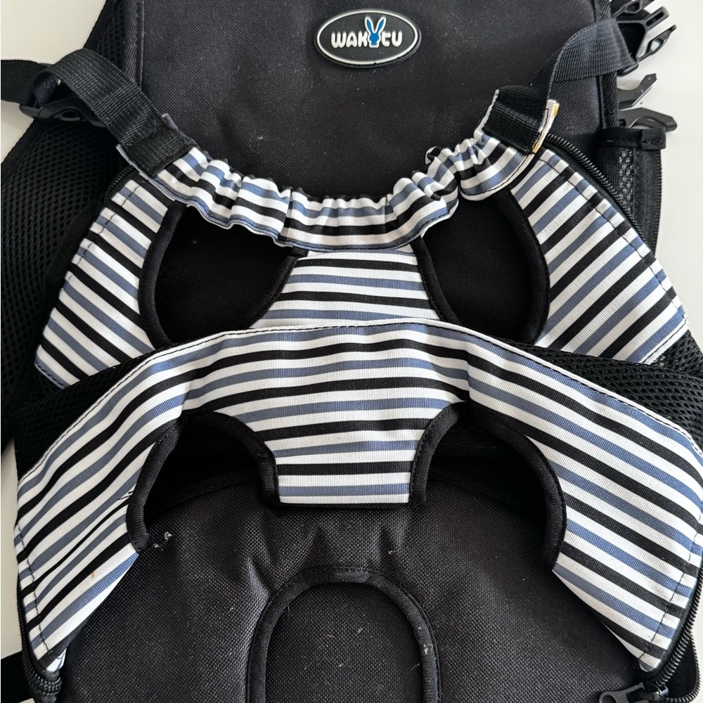 Black and White Striped Kids Backpack